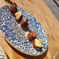 Croquetas con base de mayonesa de trufa at Mocka Tomares in Tomares