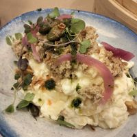 Ensaladilla rusa vegana (tapa) at Mocka Tomares in Tomares