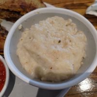Vegan grits, had a strange flavor, not my favorite at Morning Shift in Kennesaw
