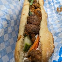Mushroom banh mi (aka vegan chicken) at Saigon Sandwiches - Maybe closed in Toronto
