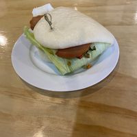 Ham and Pickle Bun  at Joyve Cafe in Auckland