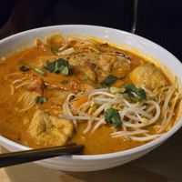 Laksa curry soup at Joyve Cafe in Auckland
