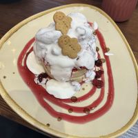 Christmas special gingerbread pancakes vegan   at FUEL Shack in Halifax