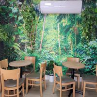 The lobby/ dining room at Coco Bomb in San Diego