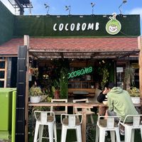 Indoor & Outdoor Seatingg  at Coco Bomb in San Diego