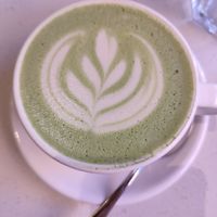 oat matcha at Franziska in Budapest