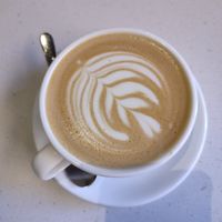 oat cappuccino at Franziska in Budapest