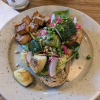 Vegan Brekkie with tofu at Franziska in Budapest