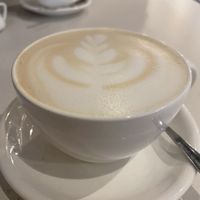 Almond milk chai latte.  at Franziska in Budapest