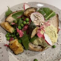 Vegan brekkie (amazingly delicious).  at Franziska in Budapest