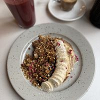 Peanut butter on sourdough   at Franziska in Budapest