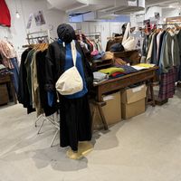 Clothes section.  at Mumokuteki Goods & Wears in Kyoto