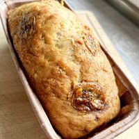 Banana vegan cupcake at Muhu Leib - Bakery cafe in Yerevan