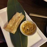 Roti with peanut sauce   at Little Thai Princess in Glen Iris