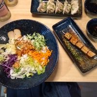 Vegane Bowl mit Räuchertofu-Spieß at Isst Balance  in Titisee-neustadt