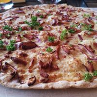 Flammkuchen at Die Sonnenuhr in Zeltingen