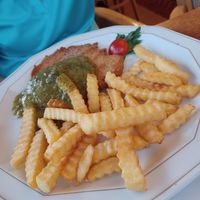 Schnitzel at Die Sonnenuhr in Zeltingen