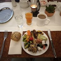 Frühstücksteller vom Buffet at Die Sonnenuhr in Zeltingen