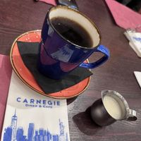 Drip with oat milkk  at Carnegie Diner in New York City