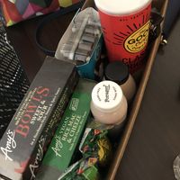 Vegan food: 2 frozen meals, cupcakes, burritos, chips, jerky and drinks  at Natural Grocers in Abilene