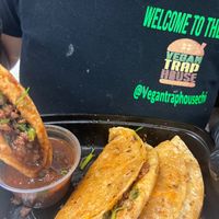 Dippin tacossssssss.    at The Vegan Trap House in Chicago