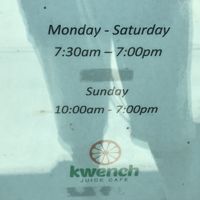 Kwench Juice Cafe hours - Raleigh location   at Kwench Juice Cafe in Raleigh