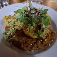 Cauliflower and lentils at Ferry Inn Stromness in Orkney Islands