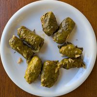 stuffed vine leaves (no tzatziki) at Siga Siga in Crete