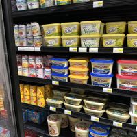 Vegan options throughout the store.   at Best Buy in East End