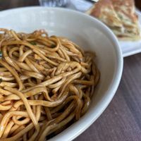 Green onion noodles  at Happy Noodle House in Vancouver