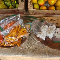 Dried mango. Coconut candy at Yee's Orchard & Fruit Stand in Kihei