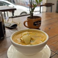 Tofu Khmer amok  at Pu Rock Cafe in Phnom Penh