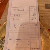 Inexpensive, 2 veg spring rolls, two mains with rice and a carafe of wine  at Le Lotus D'Or in Carcassonne