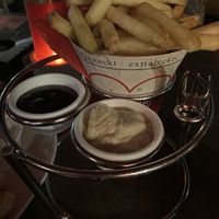 Chips and dips   at Cafe Extrablatt in Sylt