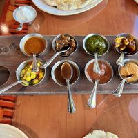 Dips for bread service  at Sanaa in Lake Buena Vista