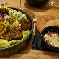 Falafel salad at WAAG in Leiden