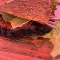 Burger at Ionie Organic Cafe in Sarasota