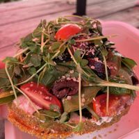 “Pizza” gourmet raw at Ionie Organic Cafe in Sarasota
