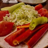 Garden salad at Bela Reka in Belgrade