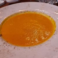 Carrot potage at Bela Reka in Belgrade
