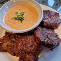 Vegan mayo and amazing potatoes at Vine and Fig in Rome