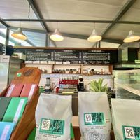 You can order at the counter or they will come to you. If ordering at the counter you will see some options on the far left and right    at Cafe Social in Puntarenas