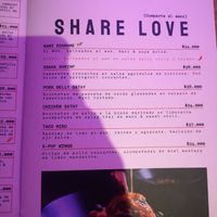 Edamame on menu at Restaurante Nami in Cartagena