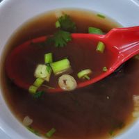 Vegan broth at Vui's Kitchen in Franklin