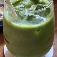 Matcha Soy Latte  at Rokaku Tea House - Hexagon Cafe  in Miyajima