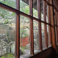 Soothing vibe at Rokaku Tea House - Hexagon Cafe  in Miyajima