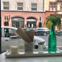 window view from inside at Beetroot in Frankfurt