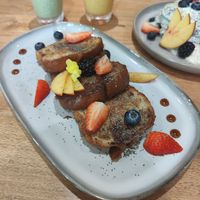 French toasts at Morgentau. in Barcelona