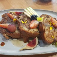 Brioche French toast at Morgentau. in Barcelona