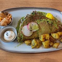 Cheese & Mushroom Omelette at Morgentau. in Barcelona